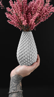 Dragon Scale Vase - 3D printed vase by Valence Objects