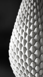 Dragon Scale Vase - 3D printed vase by Valence Objects