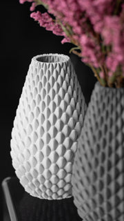 Dragon Scale Vase - 3D printed vase by Valence Objects