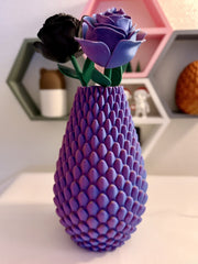 Dragon Scale Vase - 3D printed vase by Valence Objects