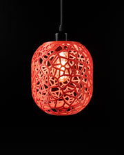 Web Capsule Pendant Light - 3D printed pendant light by Valence Objects
