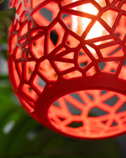 Web Capsule Pendant Light - 3D printed pendant light by Valence Objects