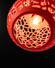 Web Capsule Pendant Light - 3D printed pendant light by Valence Objects