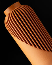 Wrap Rib Vase - 3D printed vase by Valence Objects