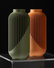 Wrap Rib Vase - 3D printed vase by Valence Objects