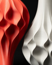 Wave Facet Vase - 3D printed vase by Valence Objects