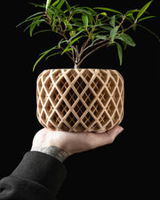 Diamond Basin Planter - 3D printed planter by Valence Objects