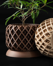 Diamond Basin Planter - 3D printed planter by Valence Objects