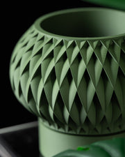 Quilt Ring Planter - 3D printed planter by Valence Objects