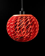Woven Orb Pendant Light - 3D printed pendant light by Valence Objects