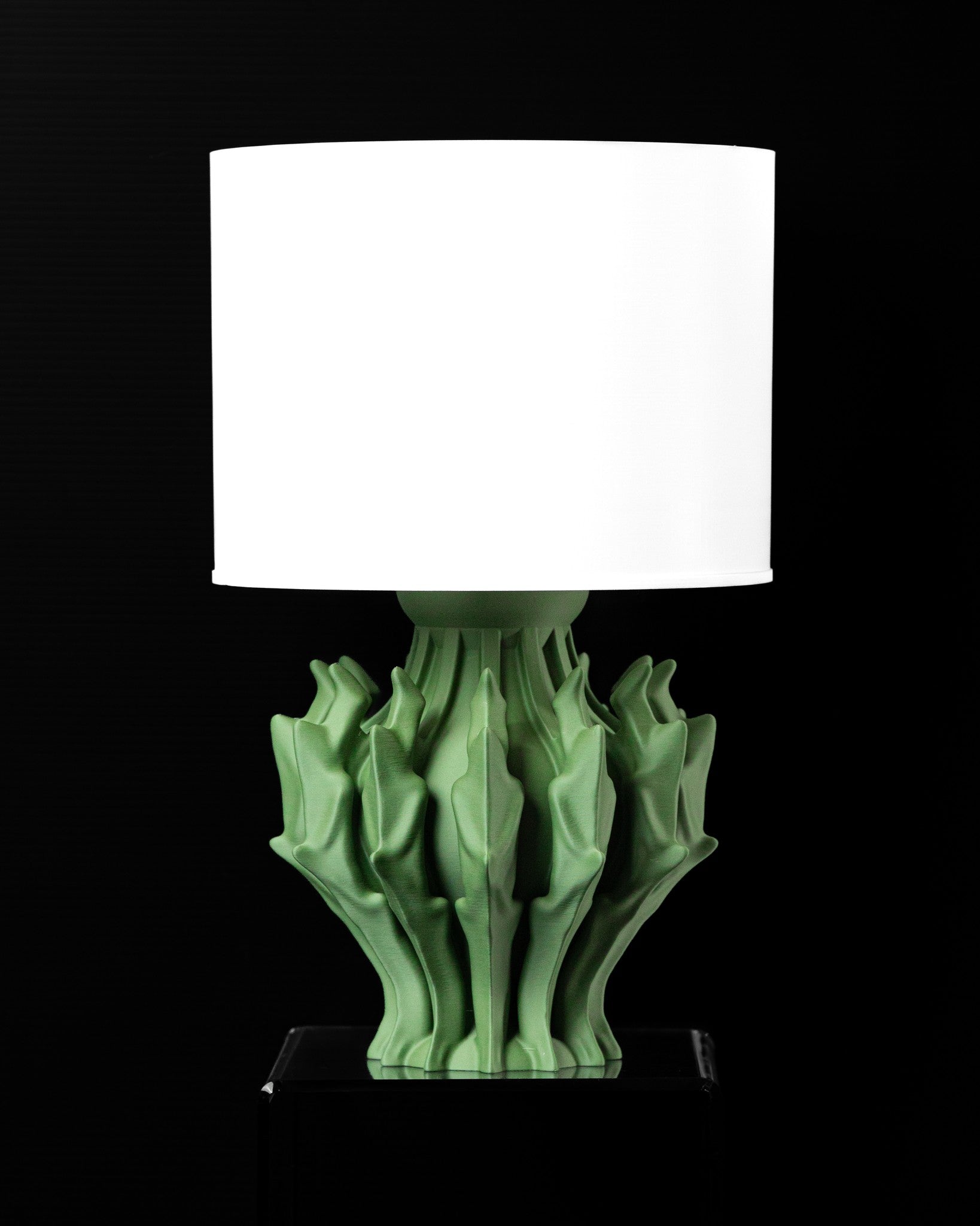 Flame Column Table Lamp - 3D printed table lamp by Valence Objects