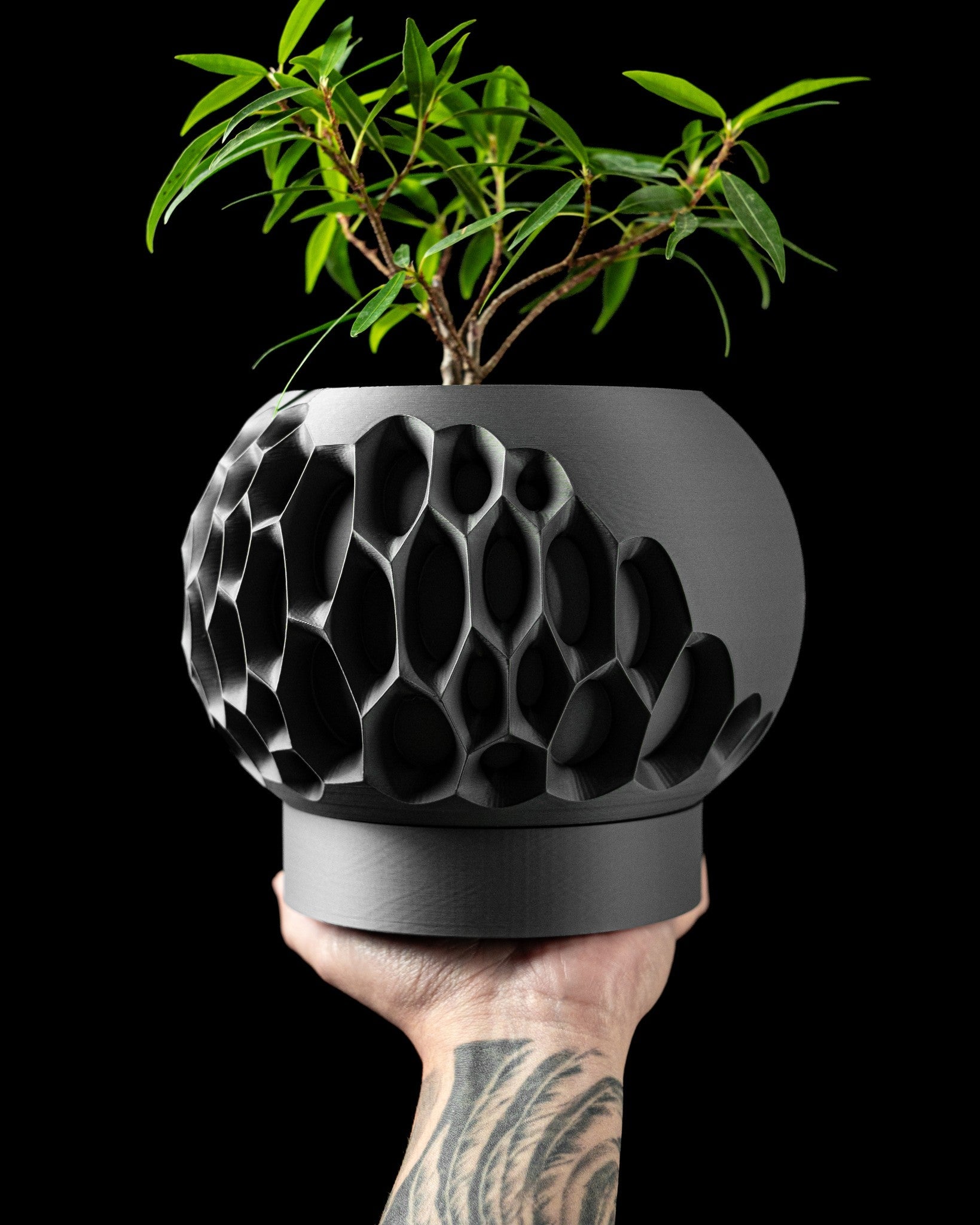 Pore Globe Planter - 3D printed planter by Valence Objects