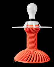 Twist Flare Table Lamp - 3D printed table lamp by Valence Objects