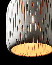 Teardrop Slot Pendant Light - 3D printed pendant light by Valence Objects