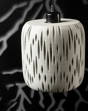 Teardrop Slot Pendant Light - 3D printed pendant light by Valence Objects