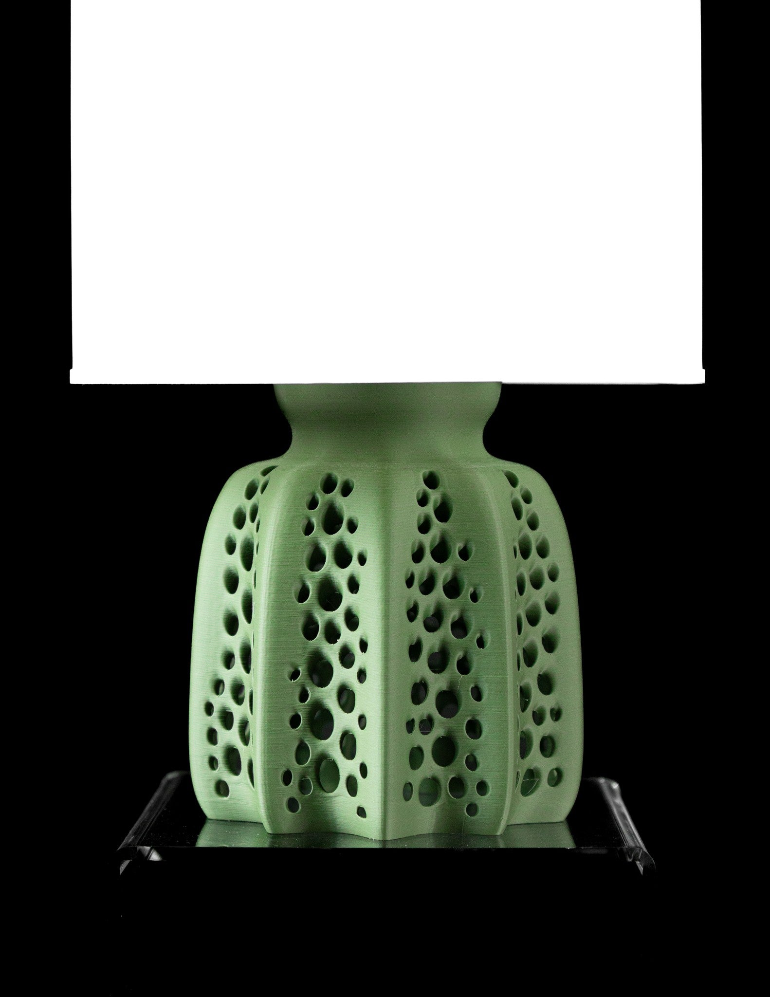 Perf Dome Table Lamp - 3D printed table lamp by Valence Objects