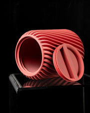 Rib Canister - 3D printed storage jar by Valence Objects