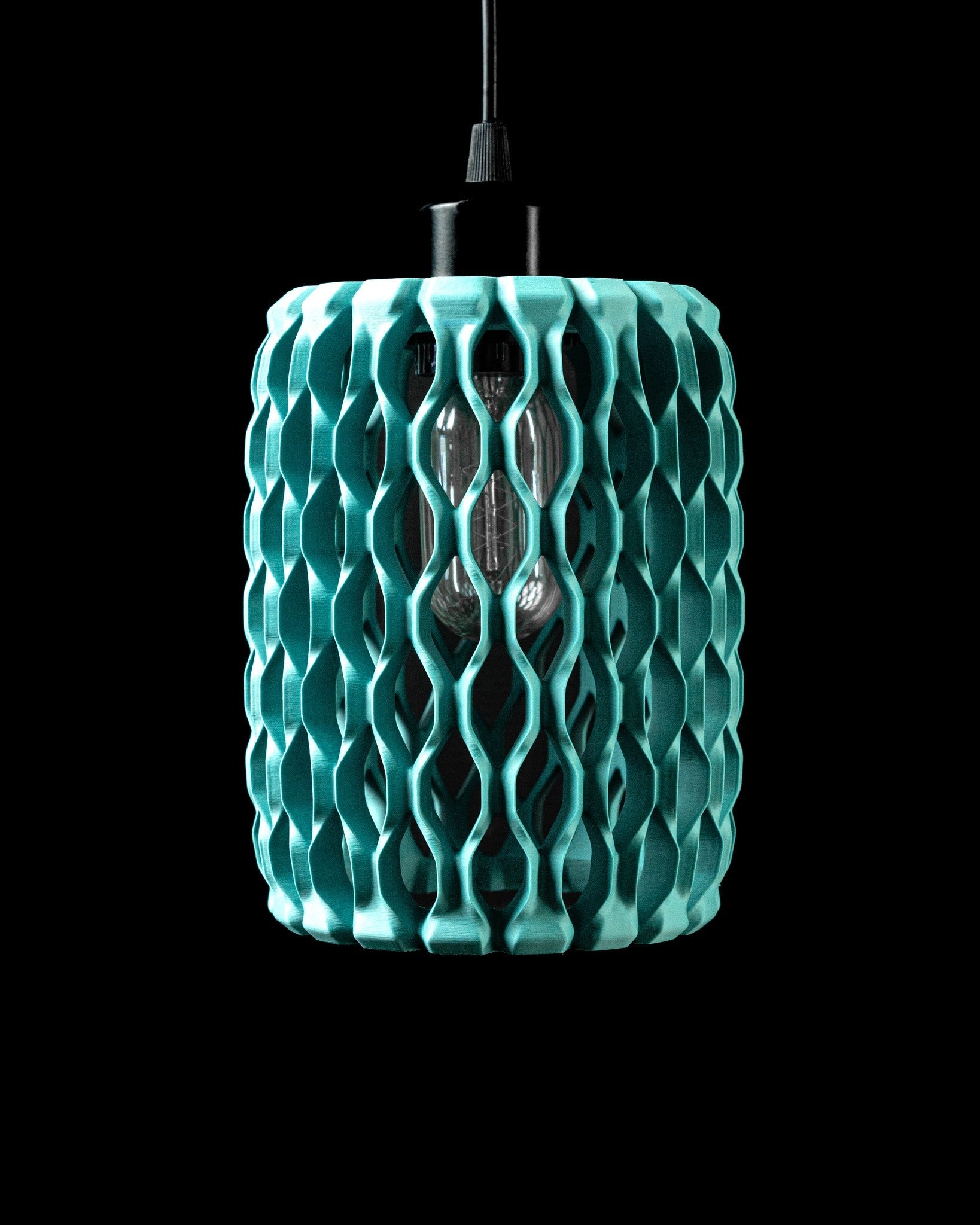Oval Cell Pendant Light - 3D printed pendant light by Valence Objects