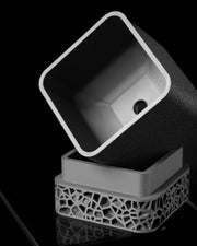 Voronoi Square Planter - 3D printed planter by Valence Objects