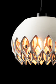 Petal Flame Pendant Light - 3D printed pendant light by Valence Objects