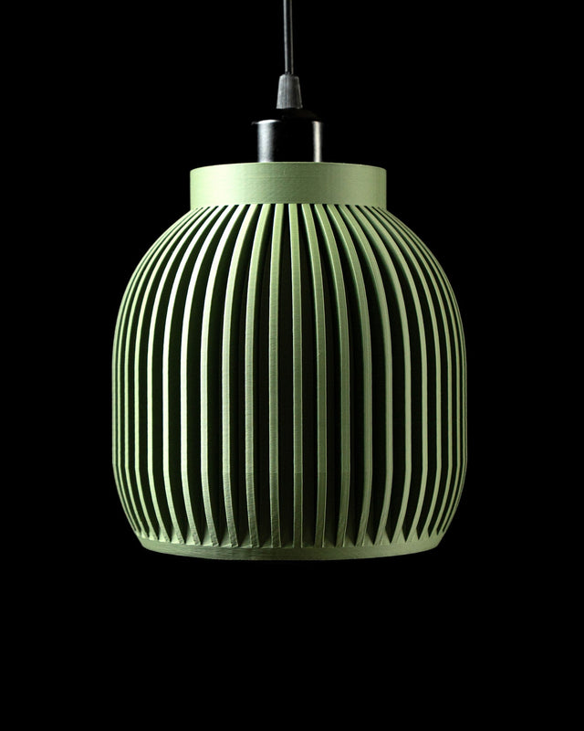 Rib Capsule Pendant Light