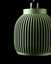 Rib Capsule Pendant Light - 3D printed pendant light by Valence Objects