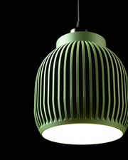 Rib Capsule Pendant Light - 3D printed pendant light by Valence Objects