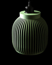Rib Capsule Pendant Light - 3D printed pendant light by Valence Objects