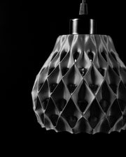 Quilt Bell Pendant Light - 3D printed pendant light by Valence Objects