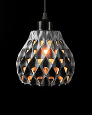Quilt Bell Pendant Light - 3D printed pendant light by Valence Objects