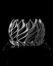 Twisted Flame Planter - 3D printed planter by Valence Objects
