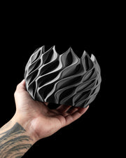Twisted Flame Planter - 3D printed planter by Valence Objects