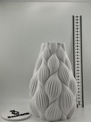 Wave Flow Vase - 3D printed vase by Valence Objects