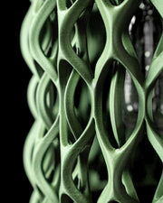 Wave Lattice Pendant Light - 3D printed pendant light by Valence Objects