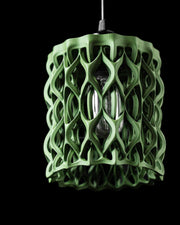 Wave Lattice Pendant Light - 3D printed pendant light by Valence Objects