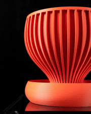 Radial Bowl Planter - 3D printed planter by Valence Objects