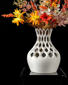 Lattice Bulb Vase