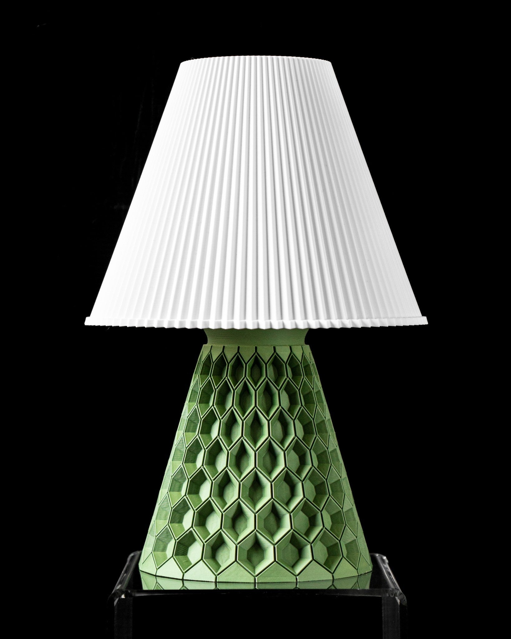 Scale Cone Table Lamp - 3D printed table lamp by Valence Objects