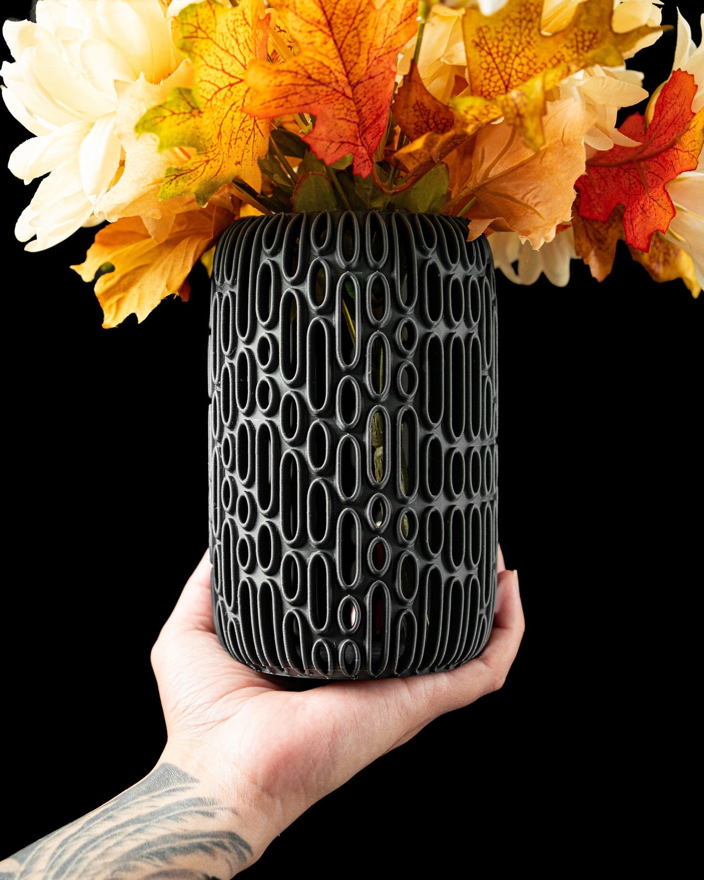 Oval Lattice Vase