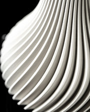 Spiral Fin Vase - 3D printed vase by Valence Objects