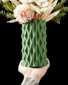 Diamond Quilt Vase