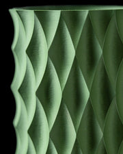 Diamond Quilt Vase - 3D printed vase by Valence Objects