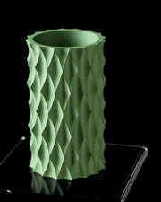 Diamond Quilt Vase - 3D printed vase by Valence Objects