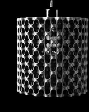 Comb Tube Pendant Light - 3D printed pendant light by Valence Objects