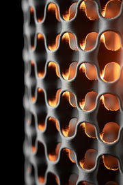Comb Tube Pendant Light - 3D printed pendant light by Valence Objects