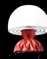Quilted Dome Table Lamp - 3D printed table lamp by Valence Objects