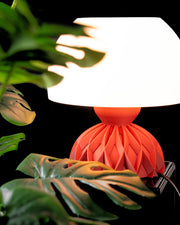 Quilted Dome Table Lamp - 3D printed table lamp by Valence Objects
