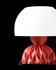 Quilted Dome Table Lamp - 3D printed table lamp by Valence Objects