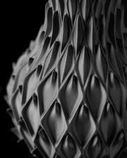 Quilt Bulb Vase - 3D printed vase by Valence Objects