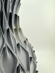 Quilt Bulb Vase - 3D printed vase by Valence Objects